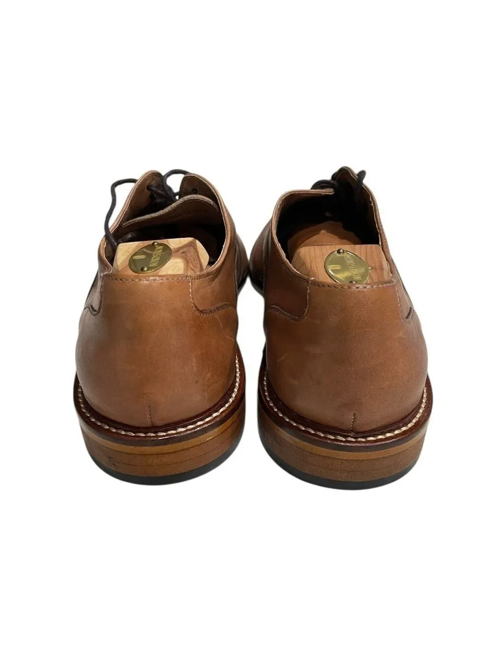 Aston Grey Brunswick Brown Wingtip Shoe SZ 11
